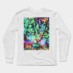 CatAbstractDrawing Long Sleeve T-Shirt